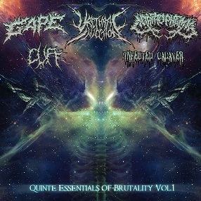 Corprophemia / Cuff / Gape / Urethral Injection / Infected Cadaver - Quinte Essentials of Brutality Vol.1. Split CD